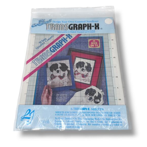 TransGraph-X Design Your Own Counted Needleart Kit 6 Sheets with Instructions - Picture 1 of 5